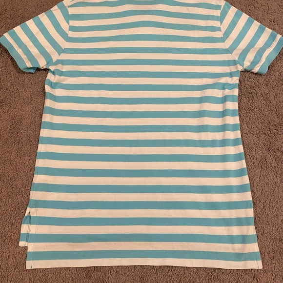 Polo Ralph Lauren Blue and White Striped Polo Shirt - Picture 2 of 7